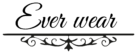 ever wear transparant logo